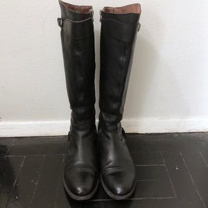 AllSaints leather tall boots